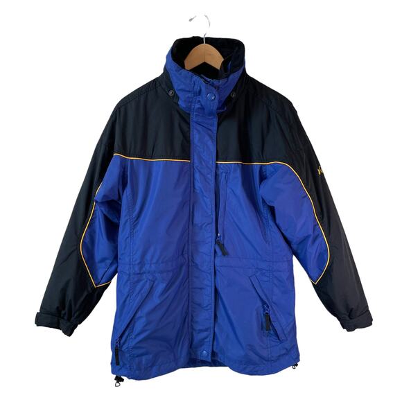 VTG 90s COLUMBIA SPORTSWEAR Women's Full Zip Boulder Ridge Jacket Blue Small - Picture 2 of 16